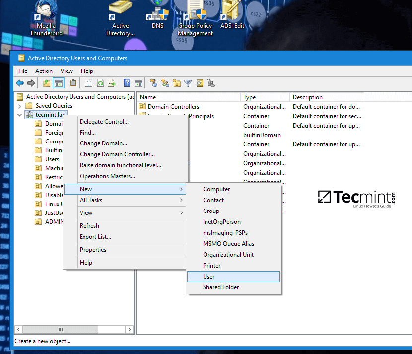 active directory for users and computers