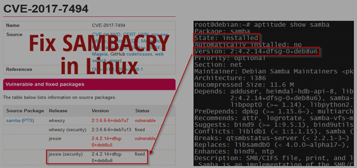 Fix Sambacry in Linux