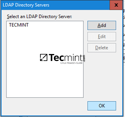 Select LDAP Directory Server
