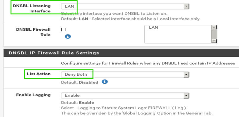 Configure DNSBL for pfSense