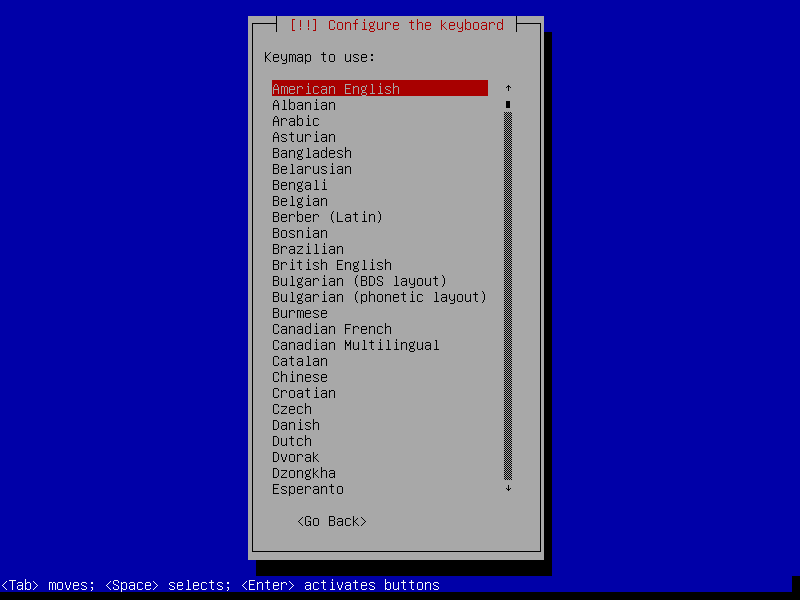 Select Keyboard Layout