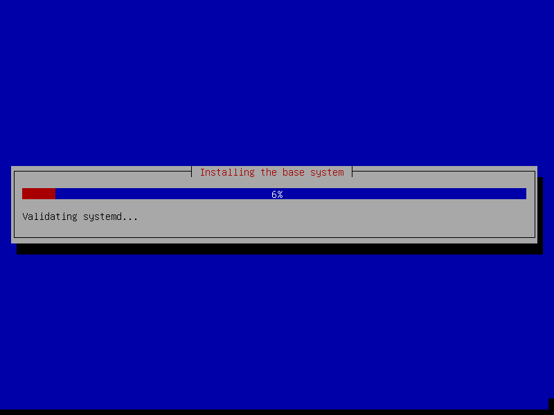 Installing Debian Base System