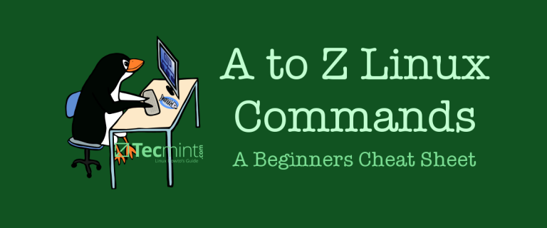 Linux Commands Cheat Sheet | Tecmint: Linux Howtos, Tutorials & Guides
