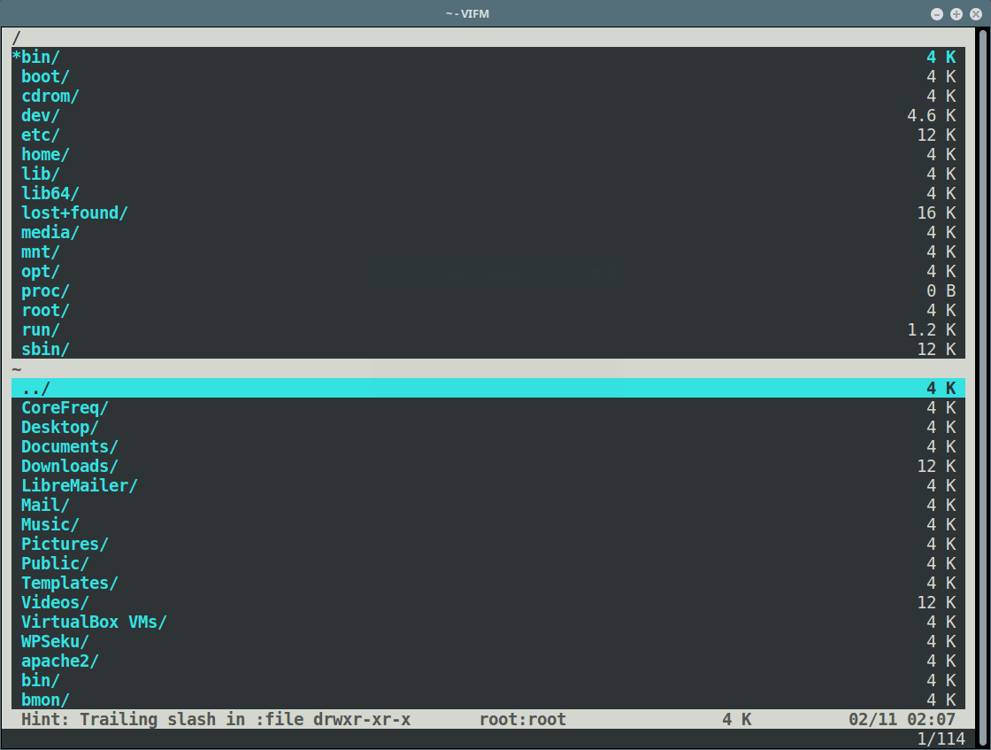 Vifm Split Horizontally