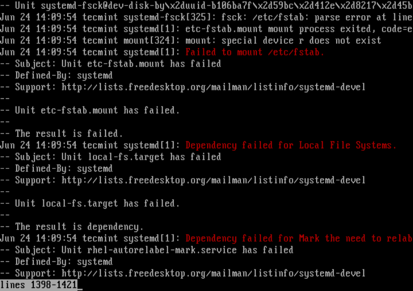 root mount error om du upptäcker att du har ogiltiga monteringsalternativ