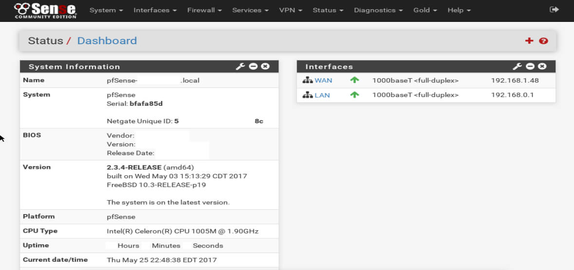 pfsense 2.3.4 iso