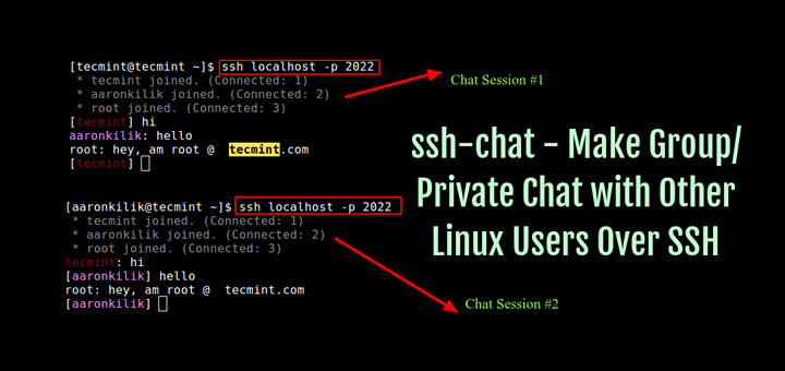 Ssh Chat Make Group Private Chat With Other Linux Users