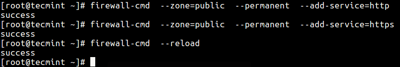 Configure firewalld to Allow Apache