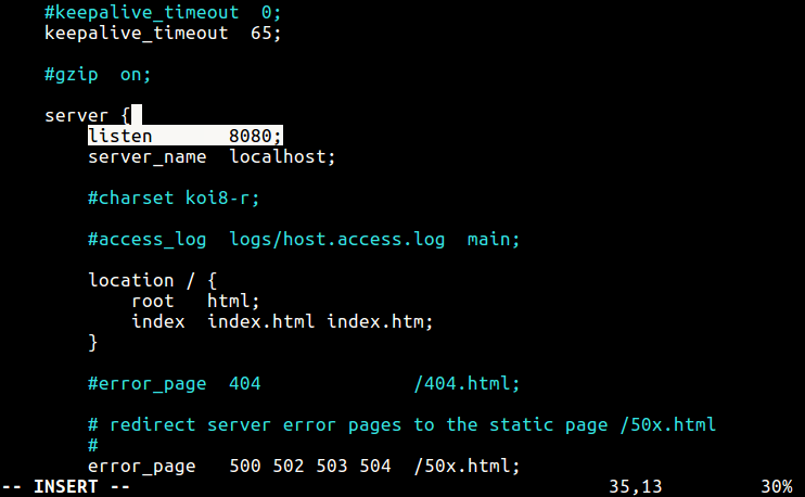 Change Nginx Port