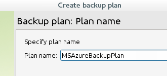 Wählen Sie CloudBerry Backup Name