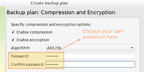 CloudBerry Backup Compression and Encryption