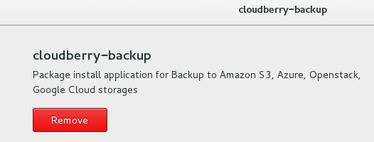 CloudBerry-Installation abgeschlossen
