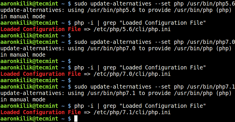 Buscar PHP Archivo de configuración 