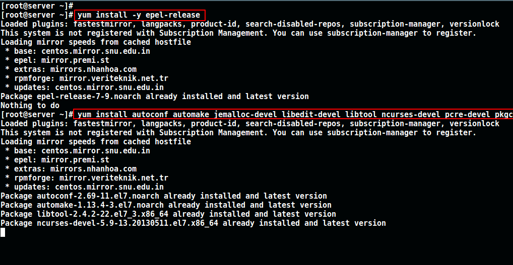 Install Epel and Dependency Packages
