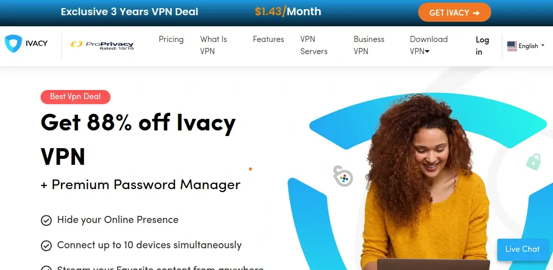 Ivacy VPN - Secure Fastest VPN