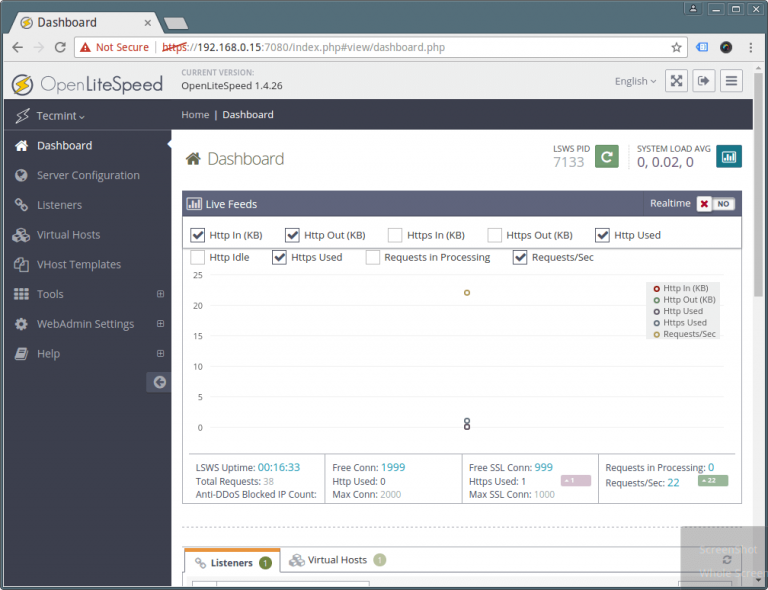 Install OpenLiteSpeed (HTTP), PHP 7 & MariaDB on CentOS 7