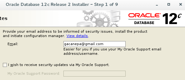 Oracle Account Email Address