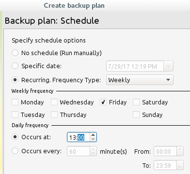 Schedule Cloudberry Backup