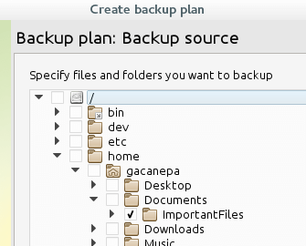 Select CloudBerry Backup Files