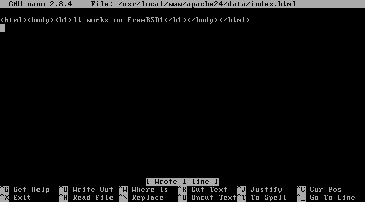 Apache DocumentRoot on FreeBSD