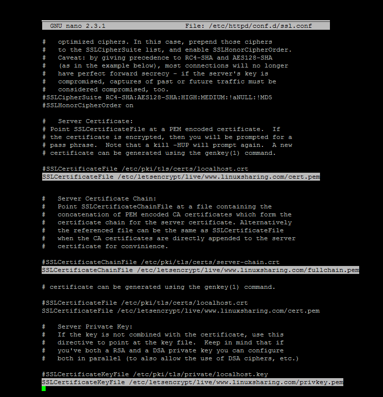 Apache SSL Configuration