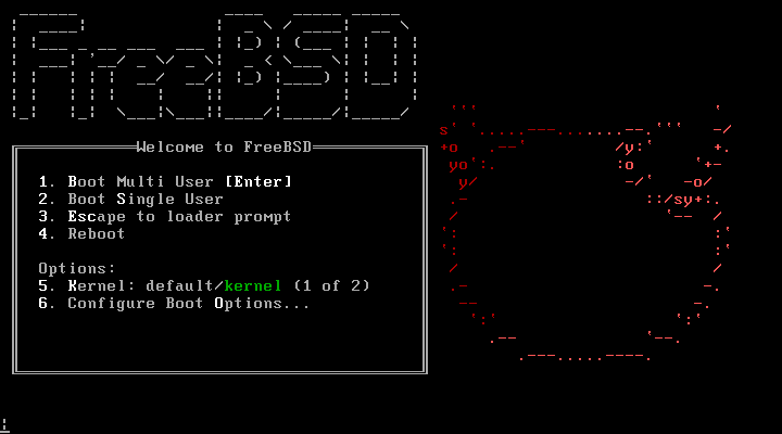 FreeBSD Grub Menu