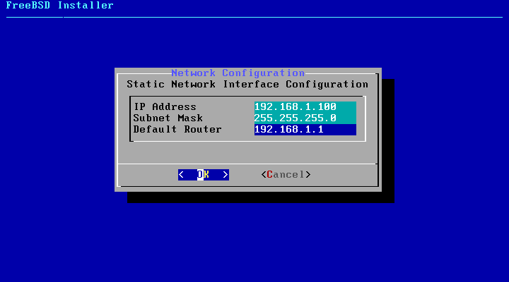 FreeBSD IP Configuration