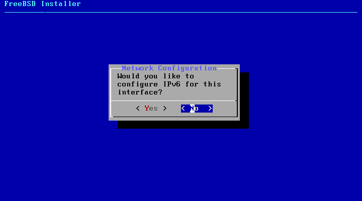 FreeBSD IPv6 Disable