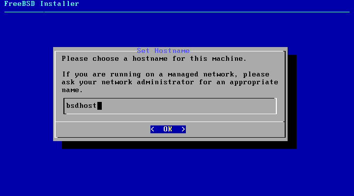  Nombre de host de la máquina FreeBSD 