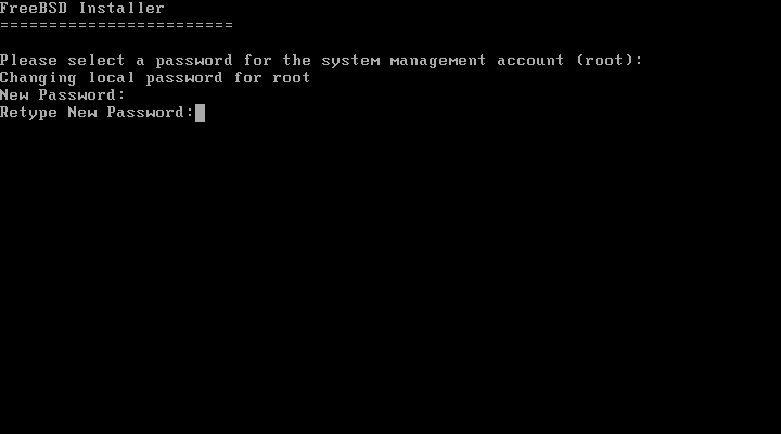 FreeBSD Root Password