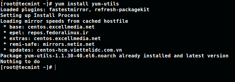 Instalar Yum Utils