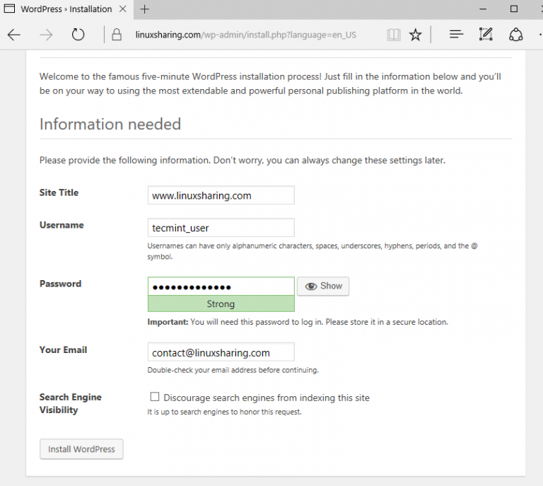 How to Install WordPress with Apache + Let’s Encrypt SSL + W3 Total ...
