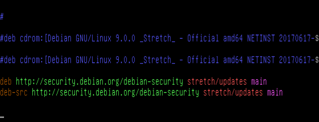  Debian 9 repositorios 