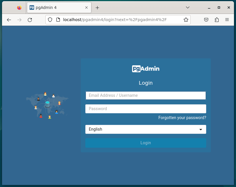 pgAdmin User Login