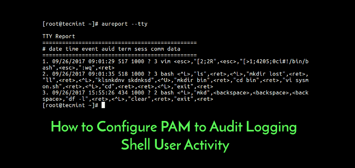 User shell. Служба аудита линукс. Pam в линух.