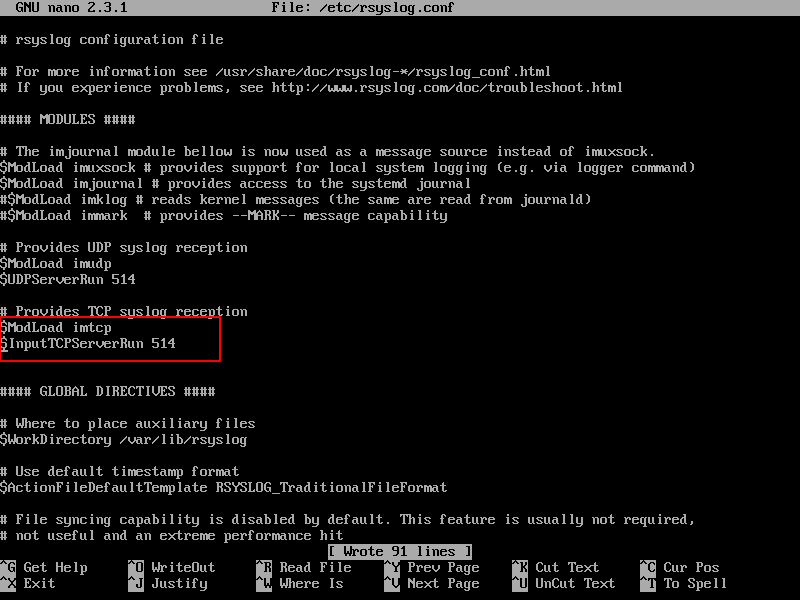 Configure Rsyslog Server