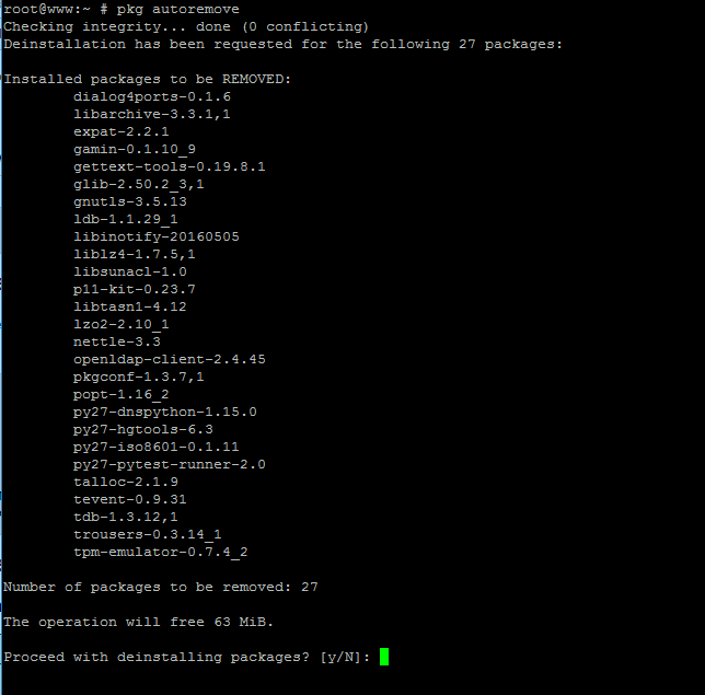 Delete Dependency Packages