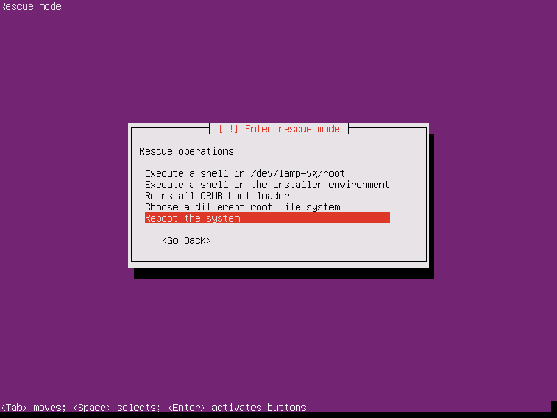 Reboot Ubuntu System