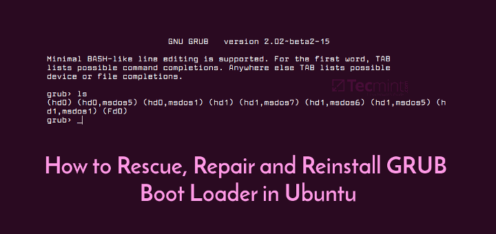 ubuntu 8.10 réinstaller grub