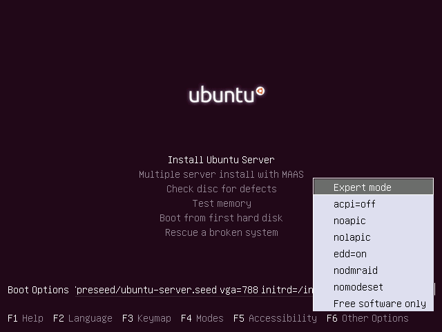 Ubuntu Expert Mode