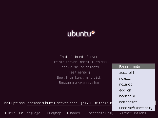 Modo experto de Ubuntu