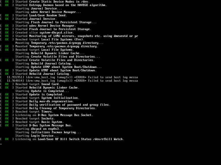 Arch Linux Installation and Configuration on UEFI Machines