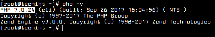 Check PHP Version in CentOS 6