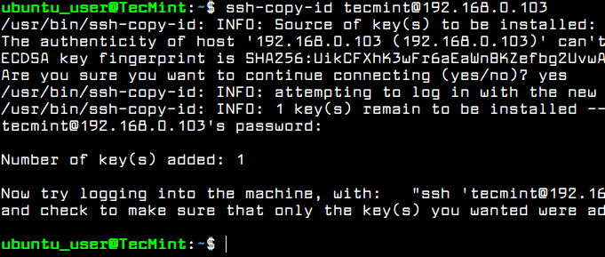 Copy SSH Key to Remote Server
