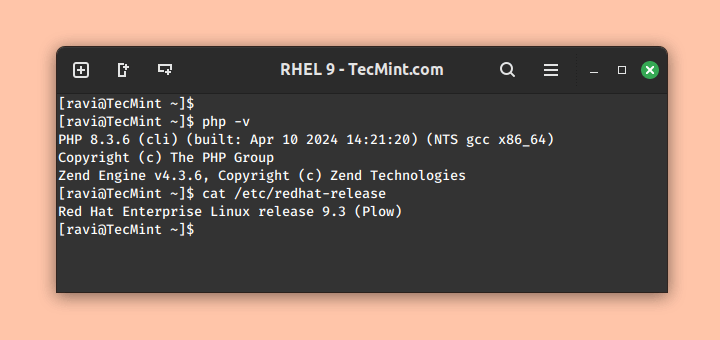 Install PHP on RHEL