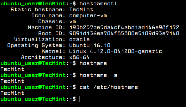 Set Hostname in Ubuntu Server