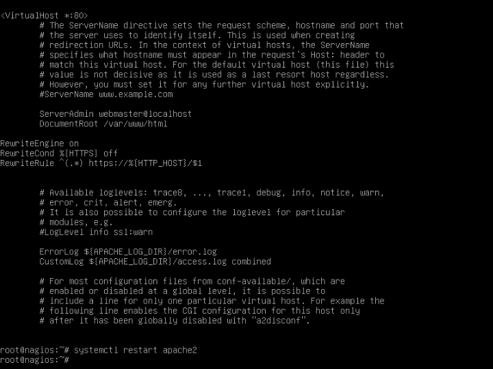 Configure Apache for Nagios