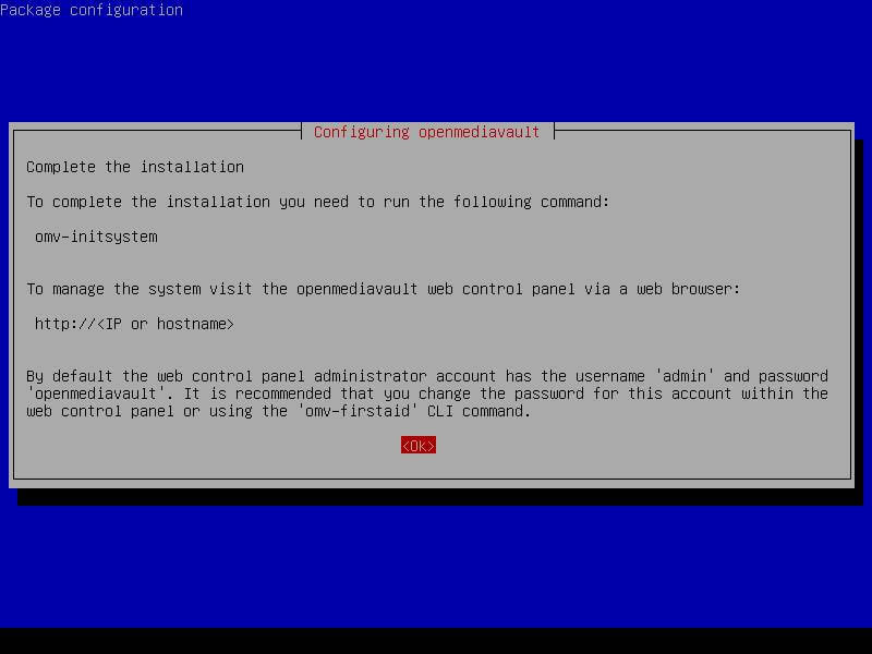 Configure OpenMediaVault
