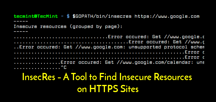 Find Insecure Resources on HTTPS