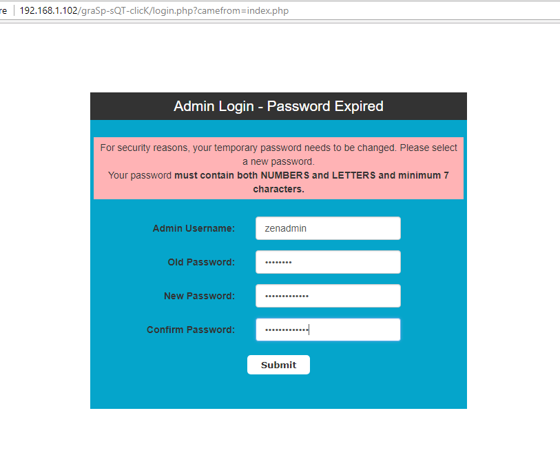 Setup ZenCart Admin Password